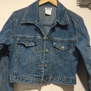 VINTAGE ESPRIT DENIM CROPPED JACKETS SIZE M